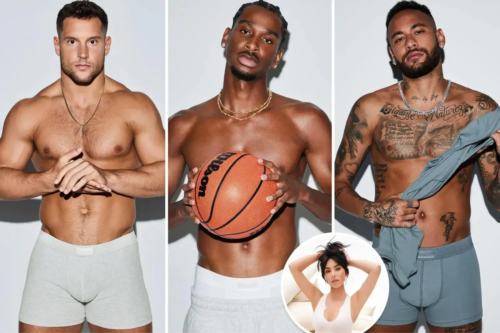 Neymar Jr, Nick Bosa, Shai Gilgeous-Alexander se déshabille pour la nouvelle marque de Kim Kardashian