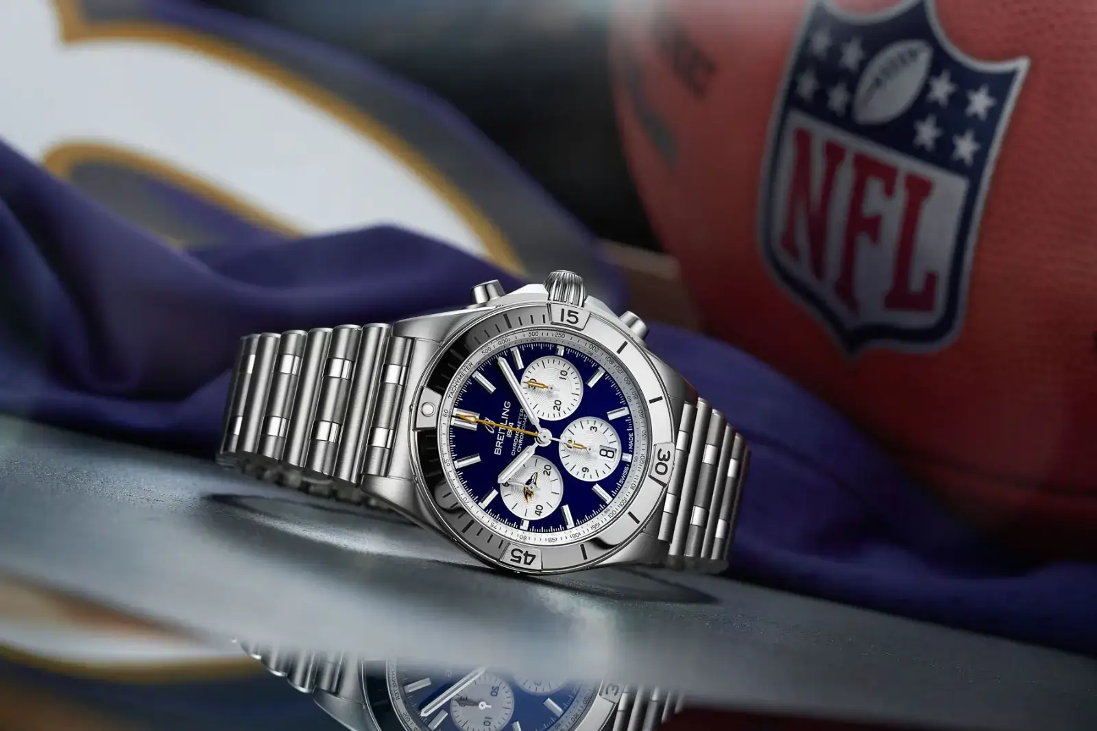 Breitling-Chronomat-B01-42-Baltimore-Ravens