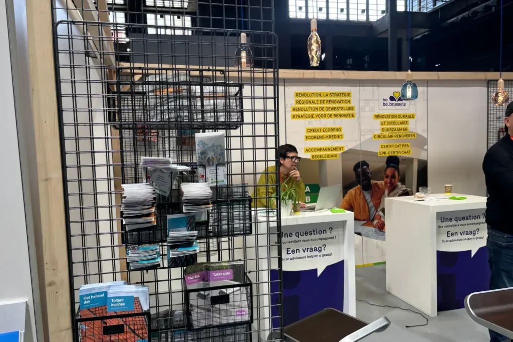 Laurella Pazienza, je travaille pour Homegrade Brussels, exposte au Salon de la construction et de la rénovation lors du Batibouw 2025 au Heysel à Palais des Exposition de Bruxelles