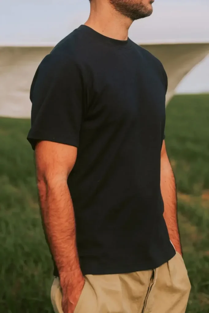 Bleu de Chauffe-le-t-shirt-heavy-weight-champion-navy-Tshirt-Homme