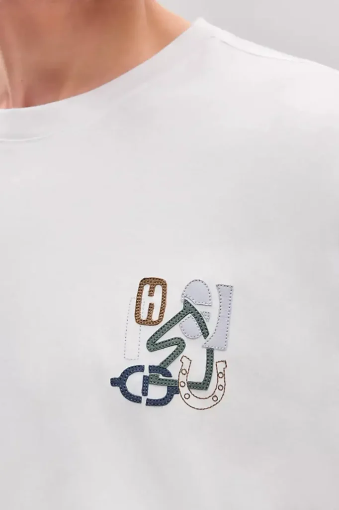 Hermès-Tshirt-Homme-h-puzzle-t-shirt-with-leather-detail