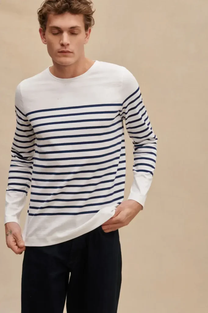 Le Minor-Mariniere homme D5 BlancMarine_MB-Tshirt-Homme