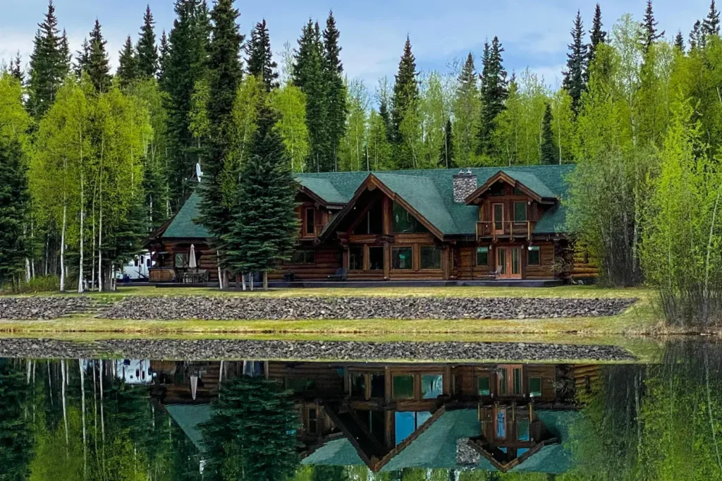 Lodge de luxe avec vue sur les aurores boréales-North Pole-Alaska-États-Unis