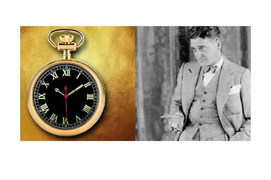 montre-a-gousset-homme_crédit Montre Agousset- Montre de poche - homme en noir et blanc
