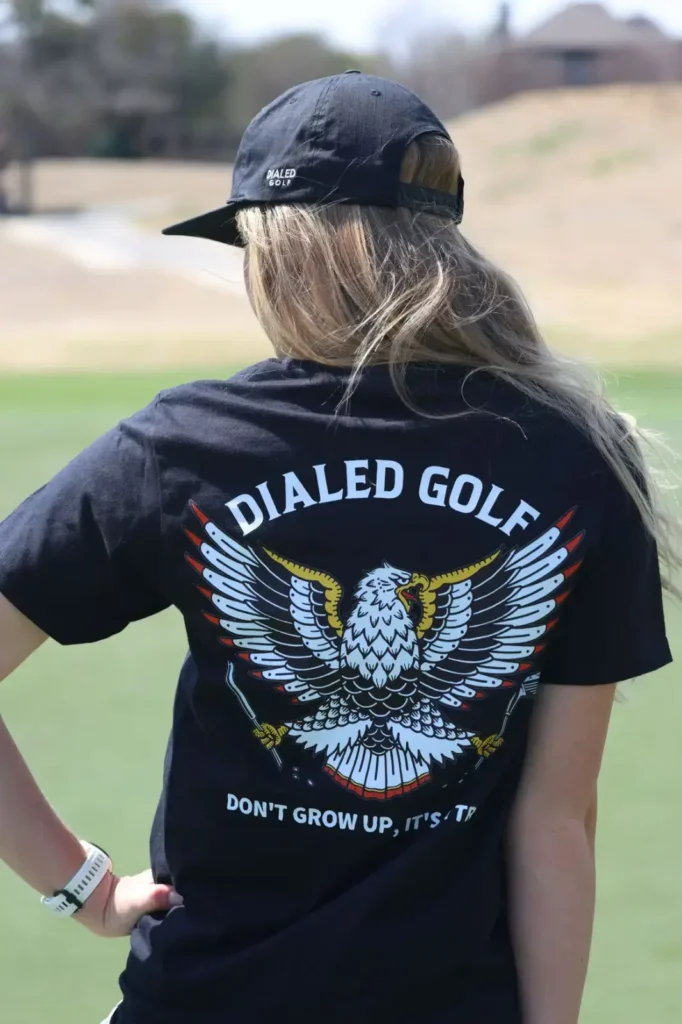vêtement golf homme Dialed influenceuse Grace Charis-thin-it-to-win-it