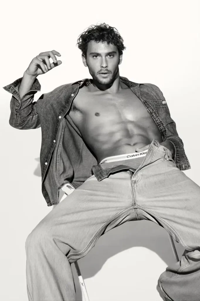 Calvin Klein Cooper Koch-Cooper-Koch-CK-boir-blanc-veste-jean-body