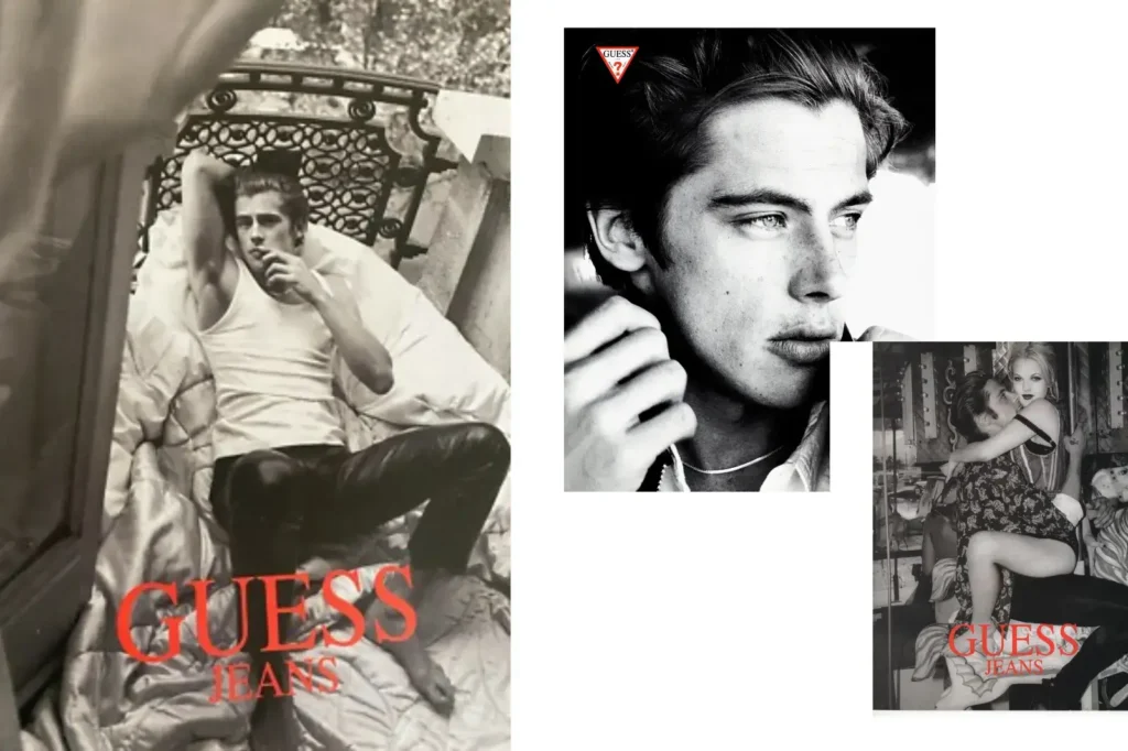Campagne Guess 1994 -Top model homme Werner Schreyer