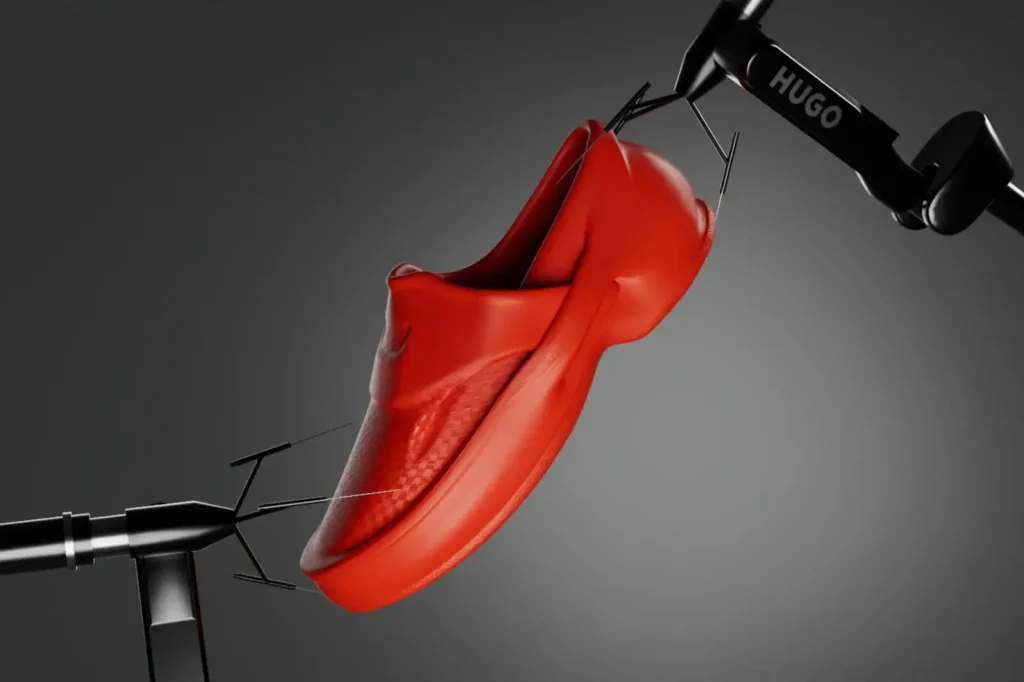mocassin homme Hugo Boss 2025 HUGO FORWARD x Zellerfeld.mocassin rouge suspendu