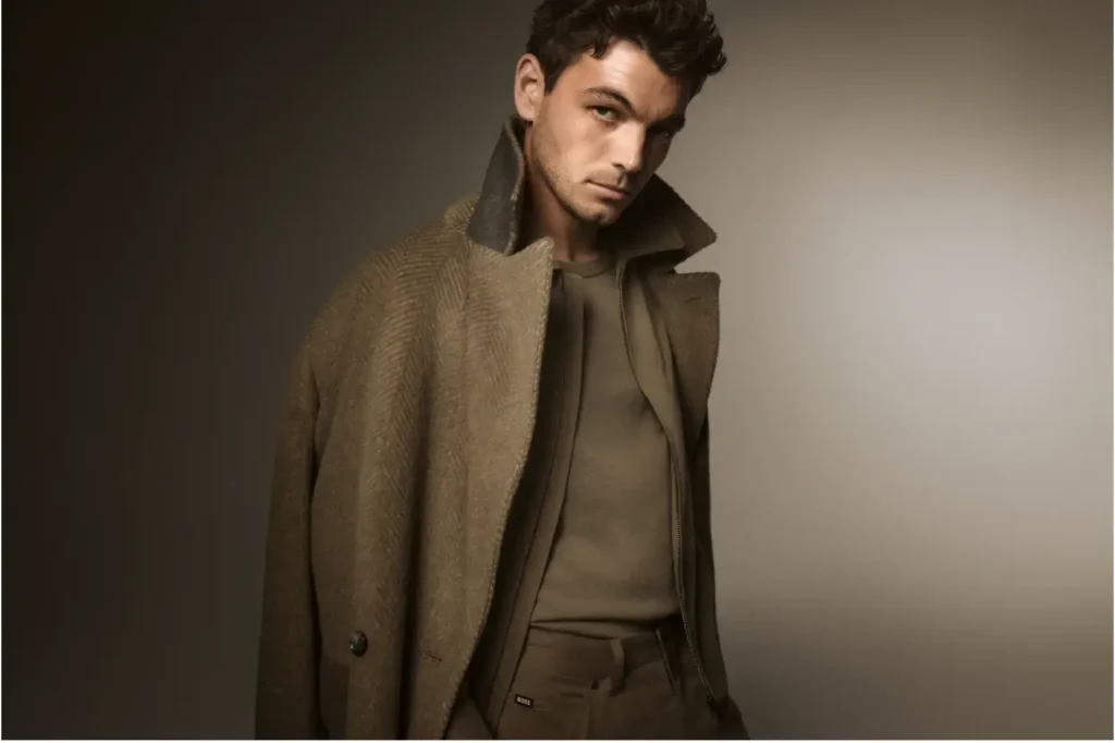 Amelia Gray-Aaron Pierre-S.Coups-Taylor Fritz-Ishaan Khatter-looks-BOSS-2025-préféré-Taylor Fritz-porte -Gaban Hugo Boss beige