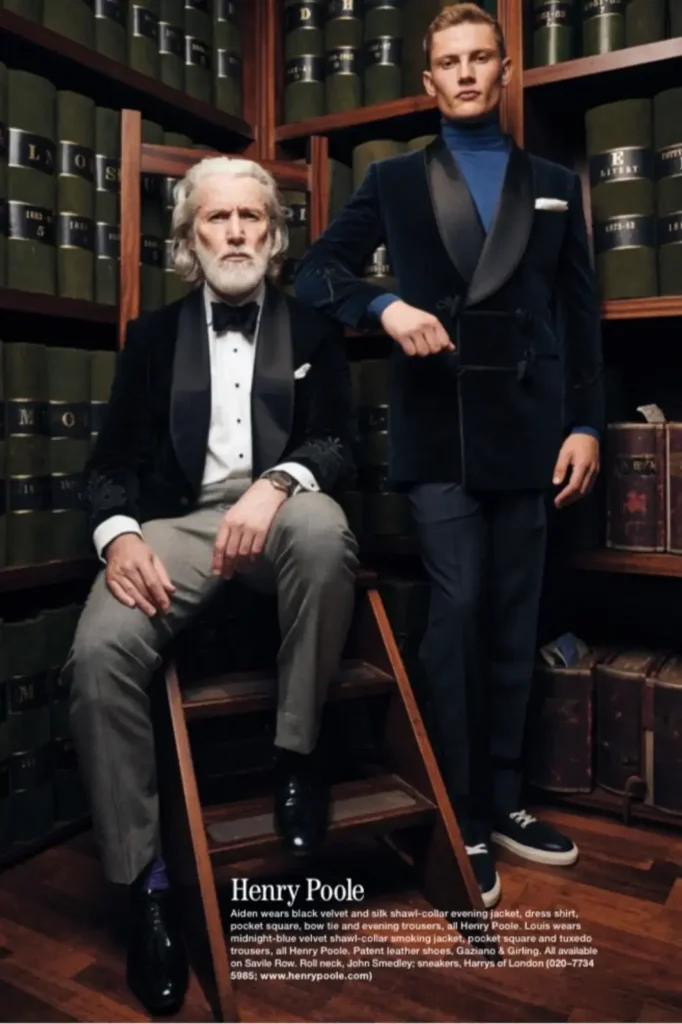 Smoking Midnight Blue - Henry Poole & Co