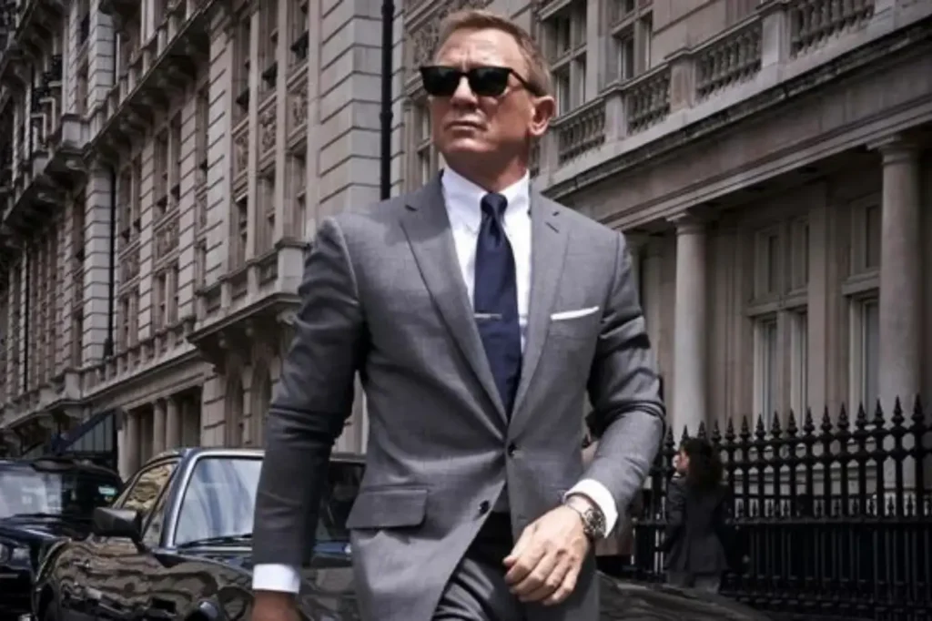 Tom Ford O'Connor Prince de Galles Gris Costume porté par James Bond -Daniel Craig- en un rien