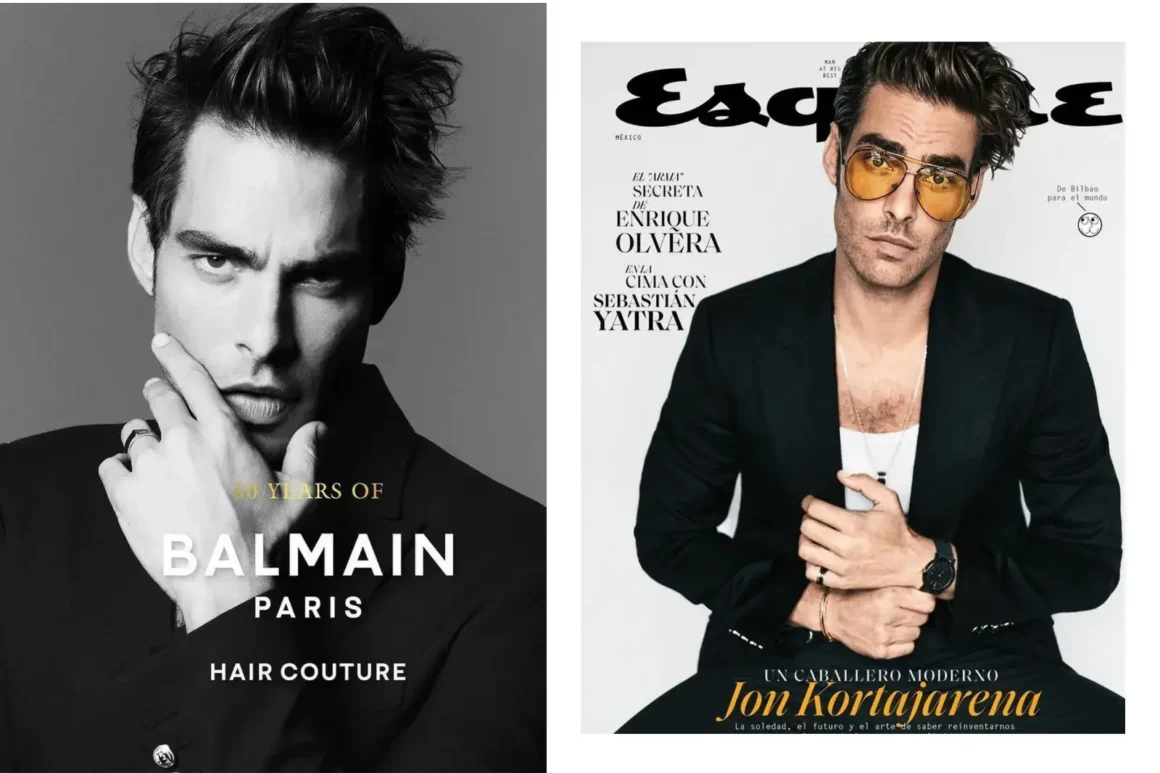 Top Model homme légendaire1990-Jon-Kortajarena-Balamain_Paris-Esquire-cover