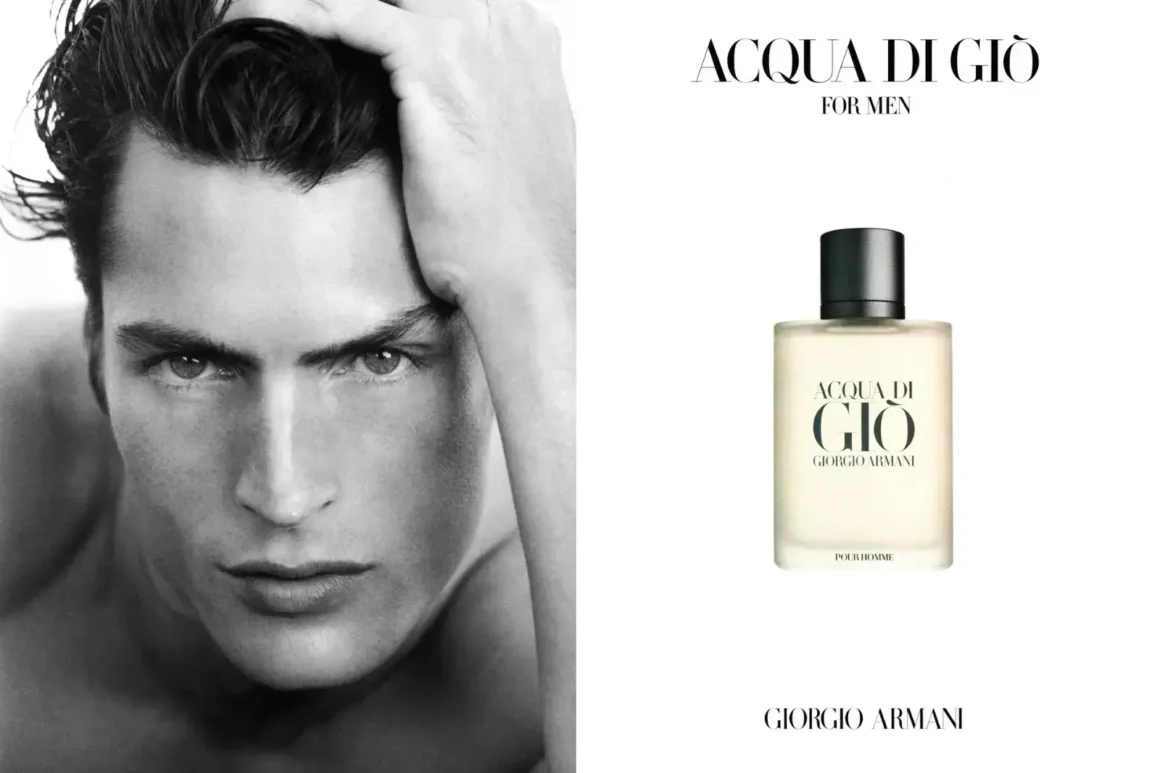 Top Model homme légendaire1990-Larry Scott Aqua Di Gio Giorgio Armani
