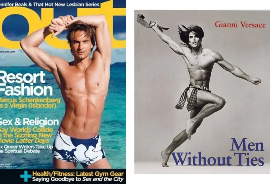 Top Model homme légendaire1990-Marcus_Schenkenberg_Men-t_Ties-Gianni Versace