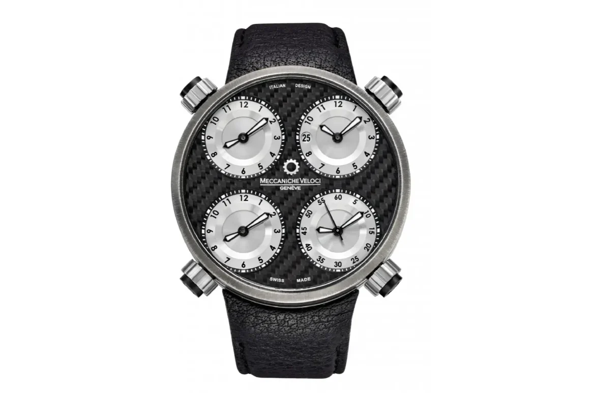 Meccaniche Veloci Valvola-Meccaniche Veloci Icon NeroFumo e Quattro Valvole NeroFumo-montre-italienne-homme