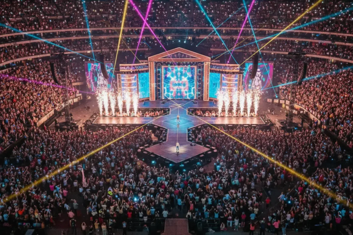Taylor Swift en concert vue de haut