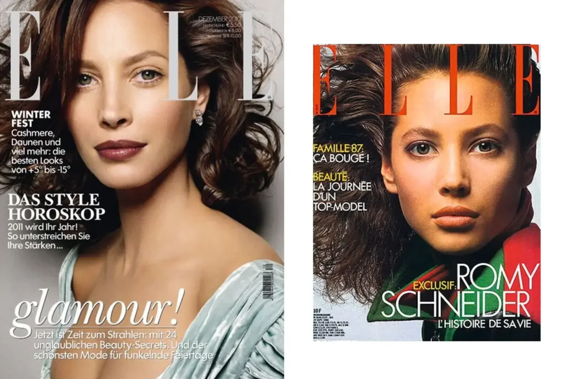 Christy-Turlington-Elle Germany December2010Cover --Christy-Turlington-jeune-ELLE-magazine-1986-cover