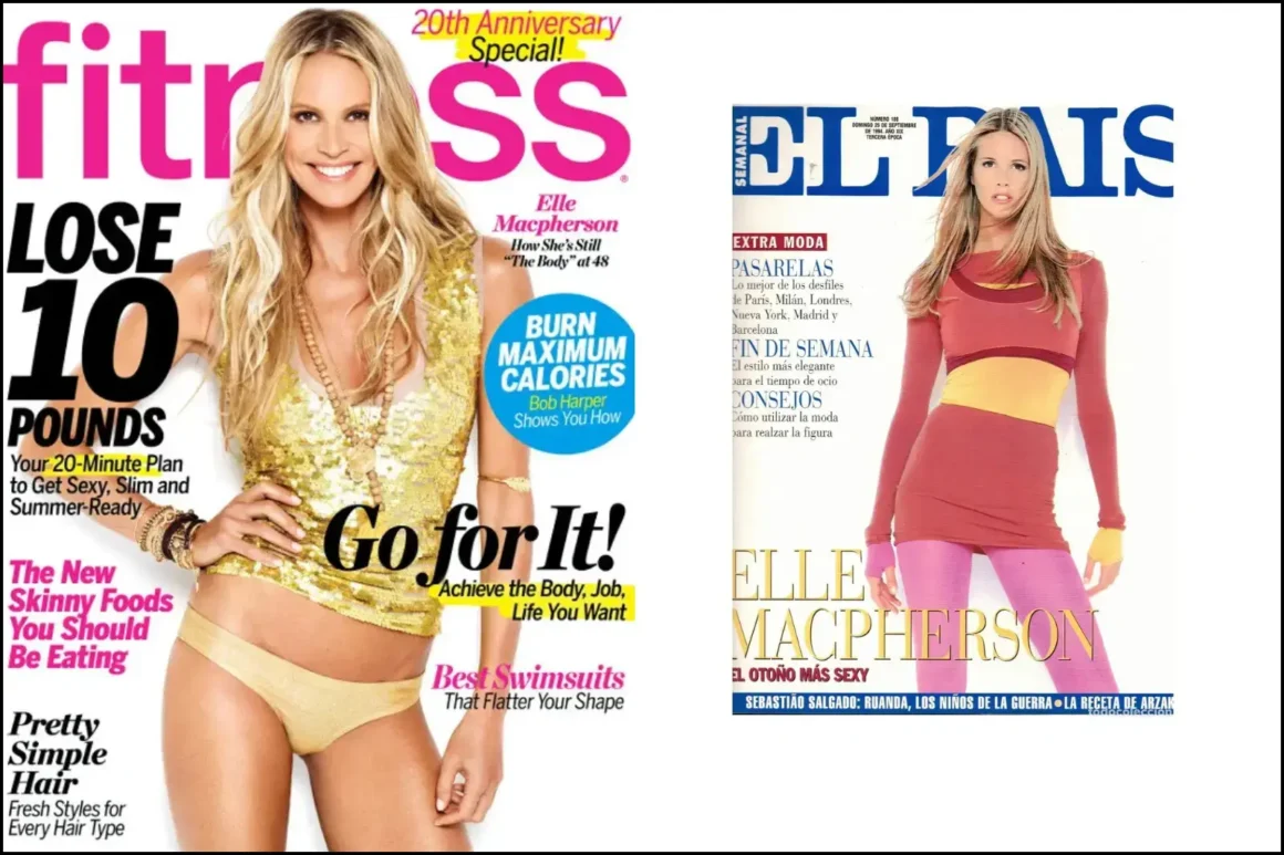 Elle_Macpherson-Fitness -magazine-cover-mai1994-- Elle_Macpherson-jeune-Elpais-magazine-Photographe-sebastiâo_salgado