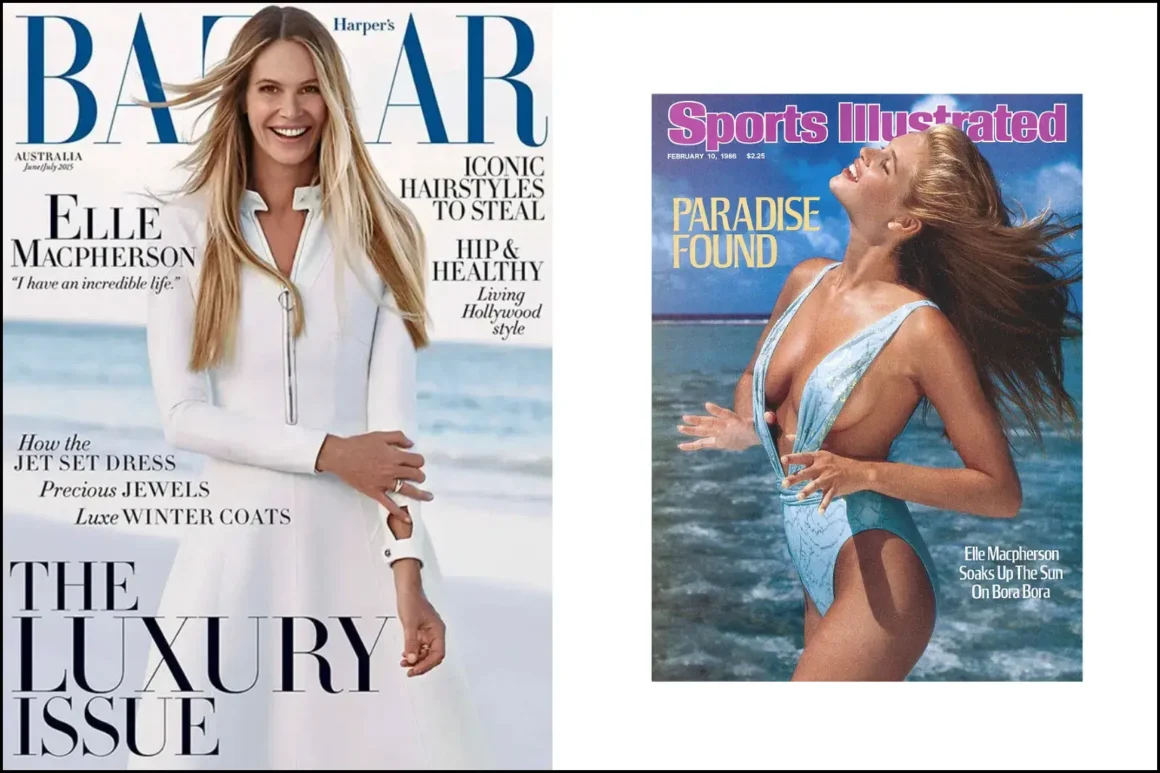 Elle_Macpherson-Harper's BAZAAR Australia-coverJuin_juillet 2015--Elle_Macpherson-jeune-Sports-illustrated-coverfebruary-10-1986-swimsuit