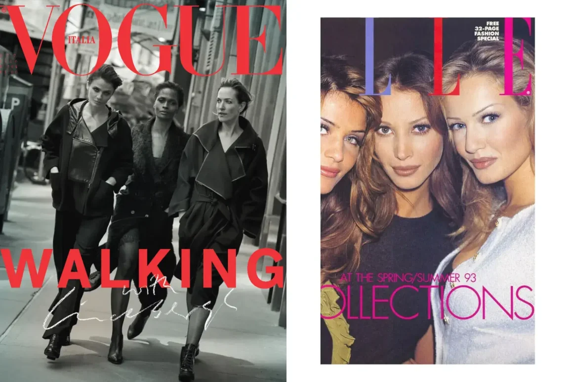 Helena_Christensen-Patzi-super-top_model-2016-October-03-Vogue cover--PAGE_DROITE--HELENA_CHRISTENSEN -Christy_Turlington-KAREN_MULDER-Yasmin_Le_Bon-ELLE-Magazine-Cover 1993