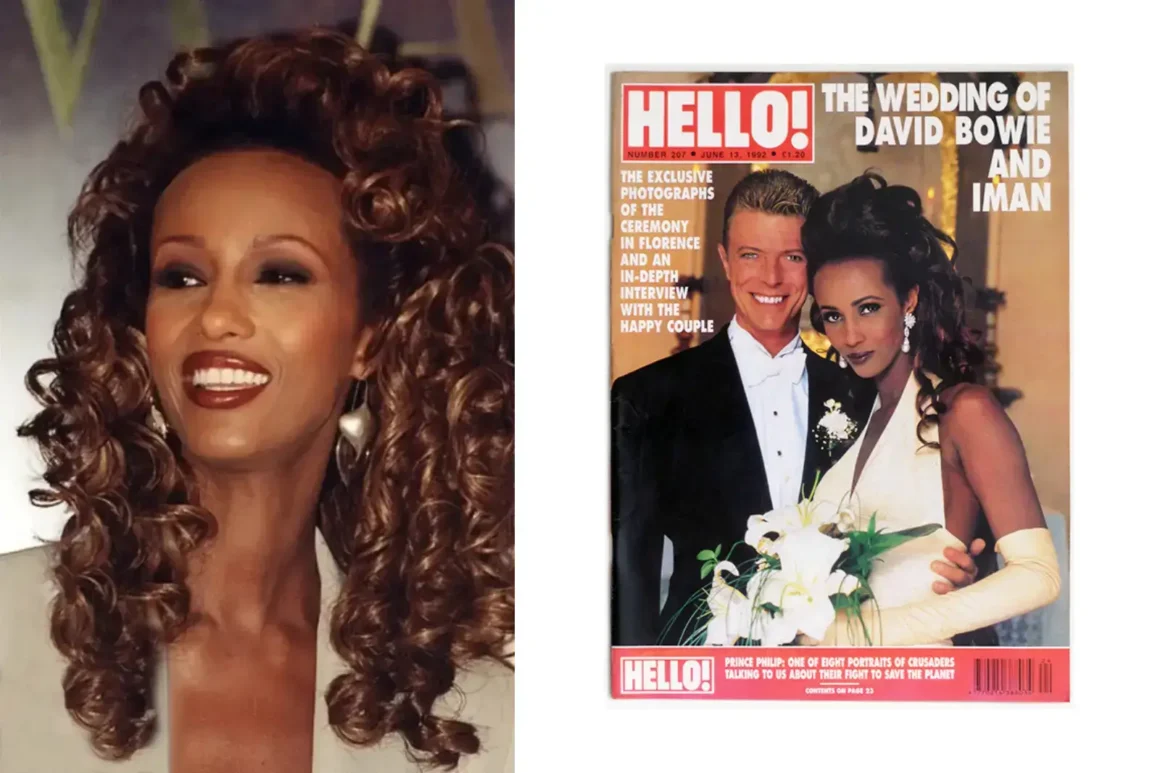 Iman_Abdulmajid--Wedding-David_Bowie-HELLO-Magazine Issue 207-cover-June13.1992