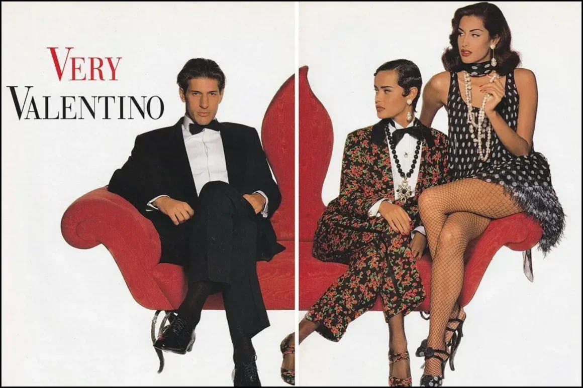 Nadège du Bospertus-jeune--yasmeen-ghauri-karen-mulder-and-nadège-du-bospertus-Yasmeen Ghauri, Karen Mulder, and Nadège du Bospertus photographed by Steven Meisel for Very Valentino campaign SS 1992