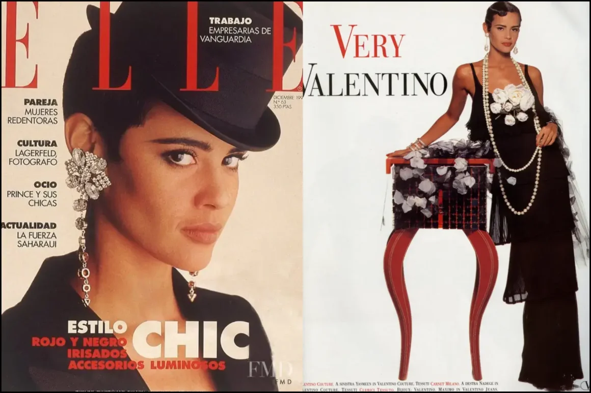 Nadège du Bospertus-jeuneCover of Elle Spain December 1991--nadege-du-bospertus