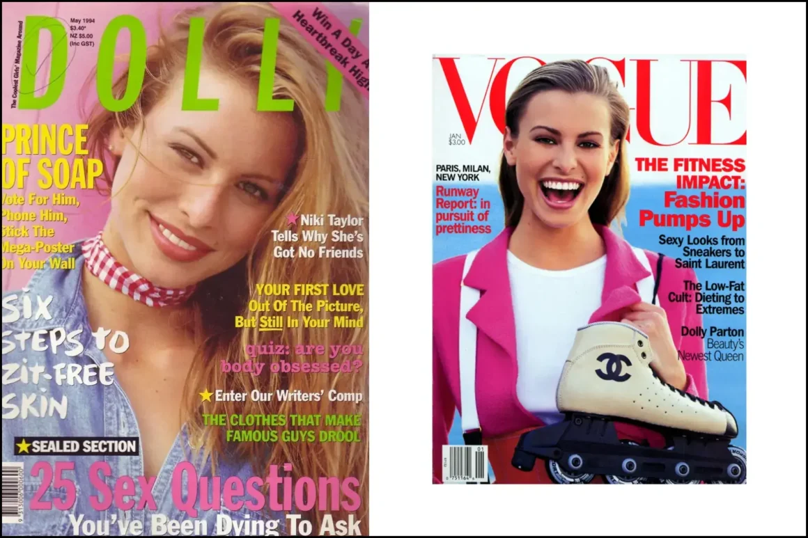 Niki Taylor jeune Cover of Dolly Magazine Australia may 1994--niki-taylor-by-arthur-elgort-vogue-us-january-1994