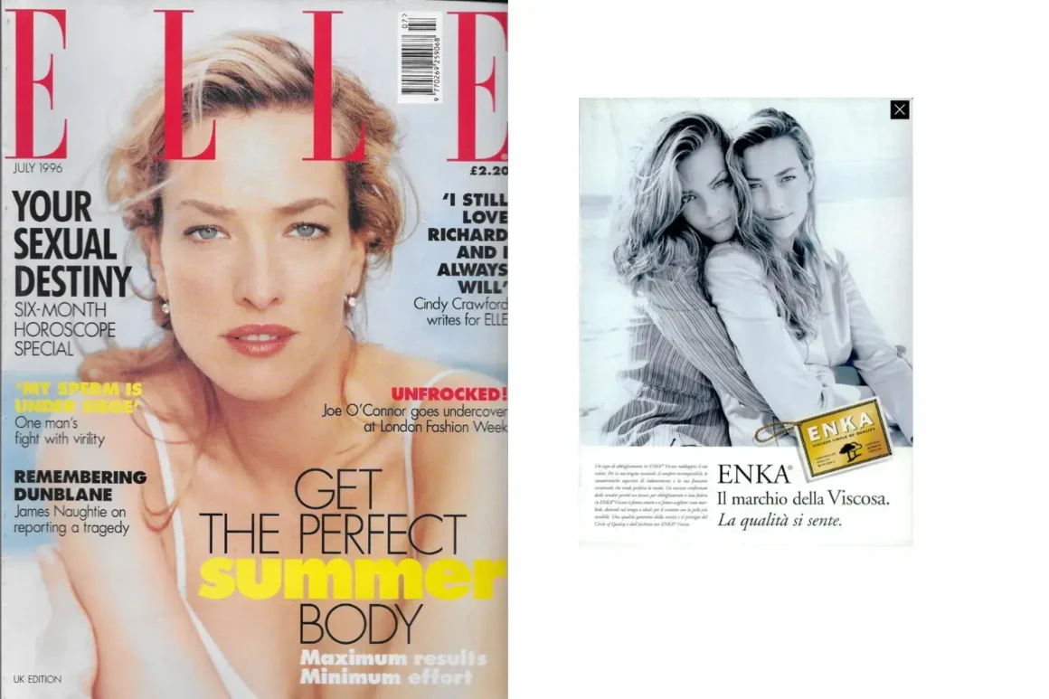 Tatjana_Patitz-ELLE Magazine cover July 1996-Tatjana Patitz-Sophie PatitzEnka-Pub