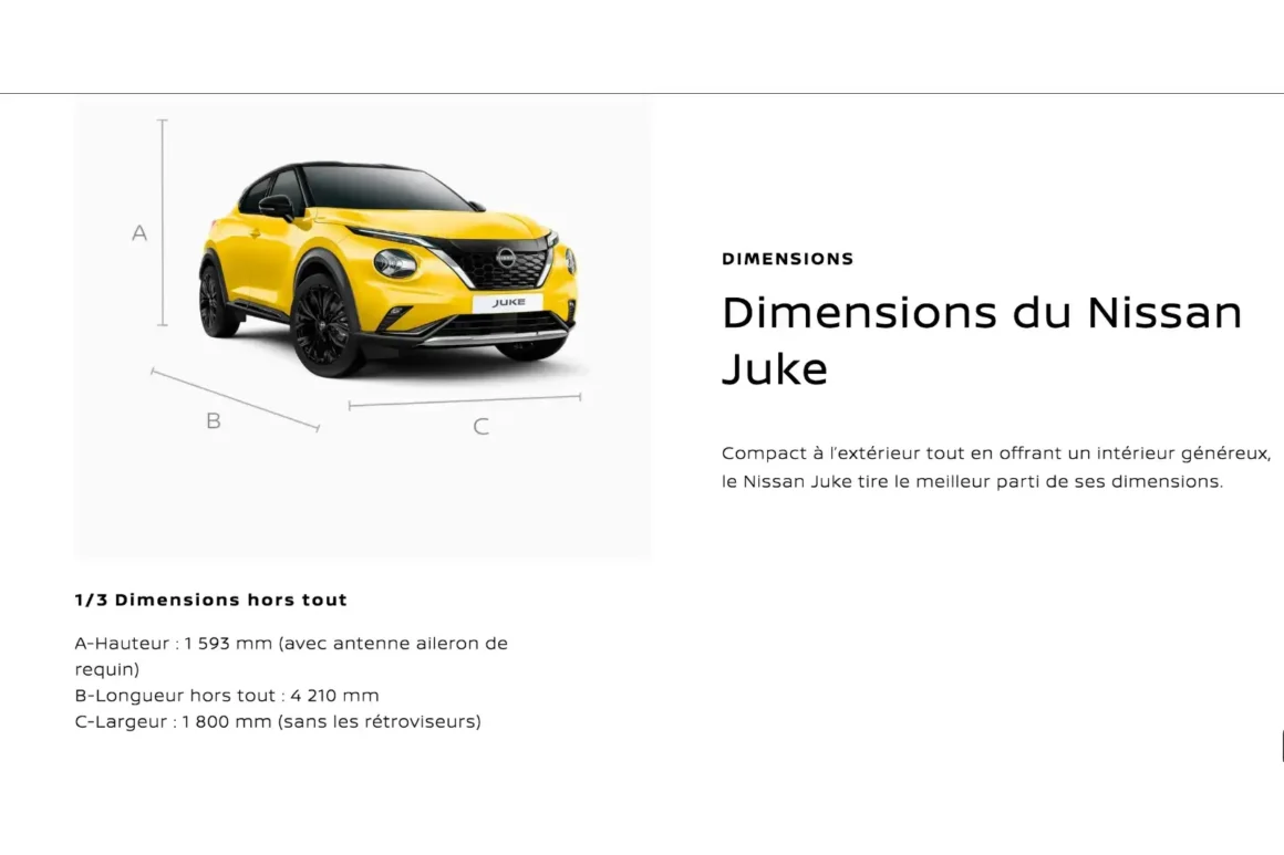 Essai Nissan Juke hybride 2026 dimension externe
