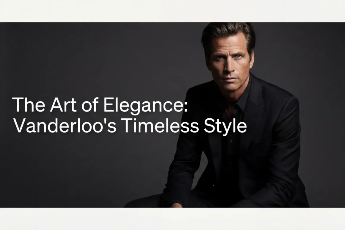 Mark Vanderloo - élégance masculin
